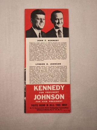 Facts For New York Voters: Kennedy For President Johnson For Vice President