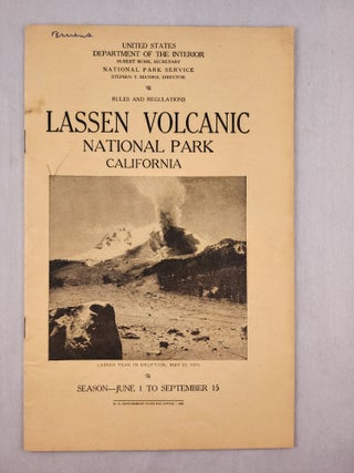 Item #46227 Lassen Volcanic National Park California Rules and Regulations Season June 1 to...