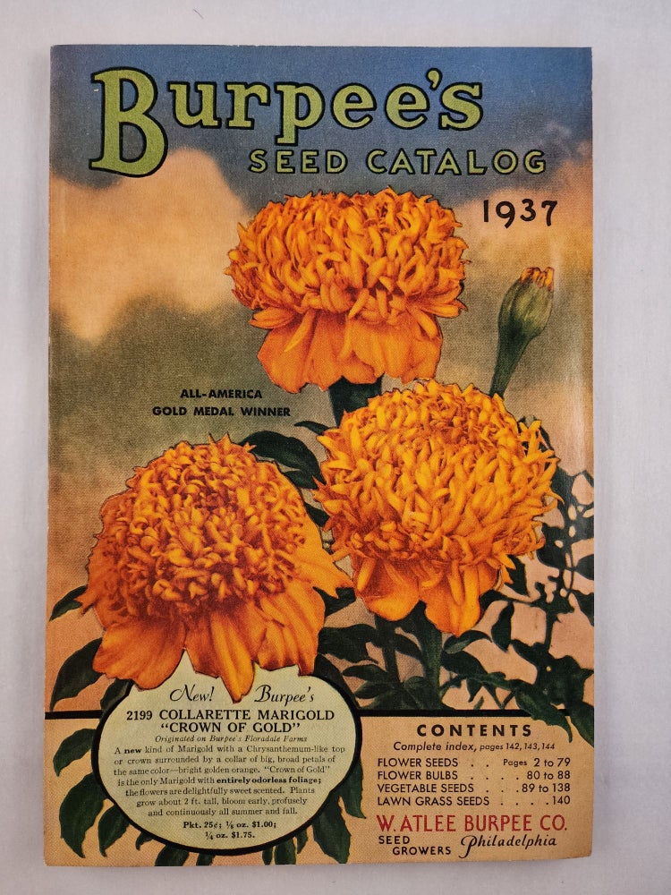 Item #46403 Burpee’s Seed Catalog 1937. David President Burpee.