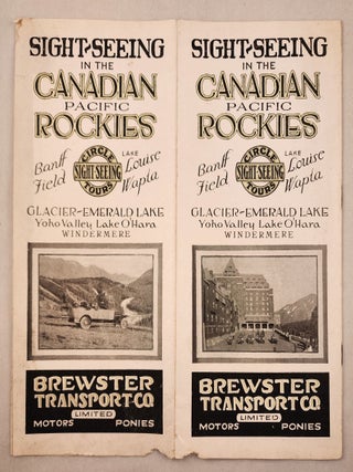 Item #46534 Sight-seeing in the Canadian Pacific Rockies : Banff, Field, Lake Louise, Wapta,...