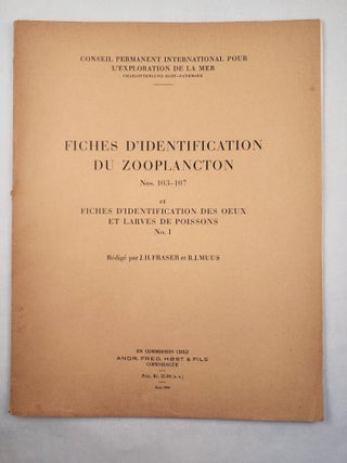 Item #46541 Fiches D'identification Du Zooplancton Nos.103-107 et Fiches D’Identification Des...