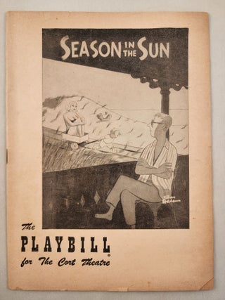 Item #46553 Season in the Sun The Playbill for the Cort Theatre. Chas cover Addams