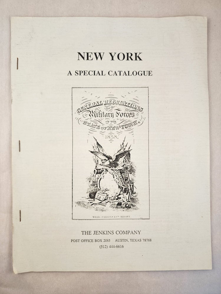 Item #46815 New York A Special Catalogue. Jenkins Company.