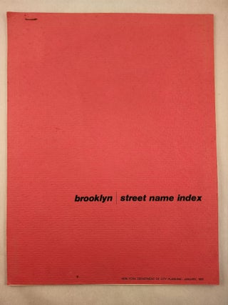 Item #46886 Brooklyn Street Name Index