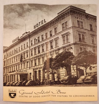 Item #47175 Cedok, Grand Hotel Brno, Centre of Good Service for Visitors to Czechoslovakia