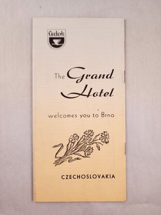 Cedok, Grand Hotel Brno, Centre of Good Service for Visitors to Czechoslovakia