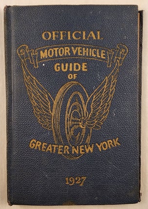 Item #47736 Official Motor Vehicle Guide of Greater New York, 1927
