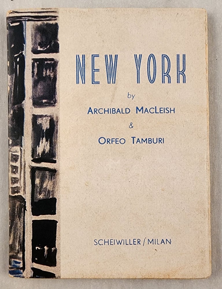 Item #47774 New York. Archibald and MacLeish, Margherita Guidacci.