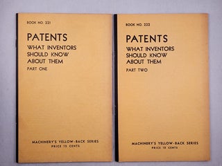 Item #47779 Patents: Patent Rights, Patentable Inventions and Useful Facts for Designers,...