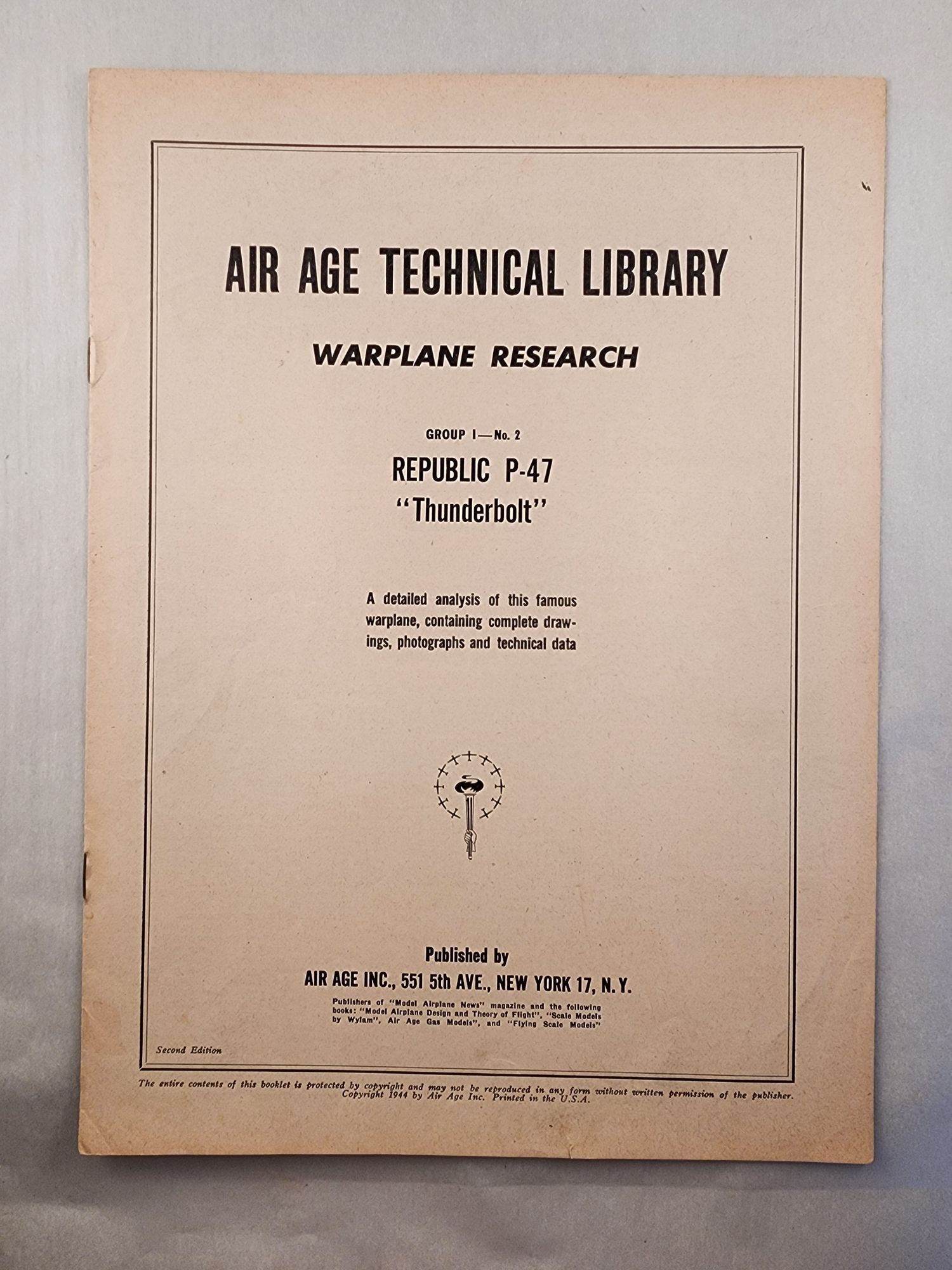 Air age technical library warplane research group 1 no 2 republic p 47