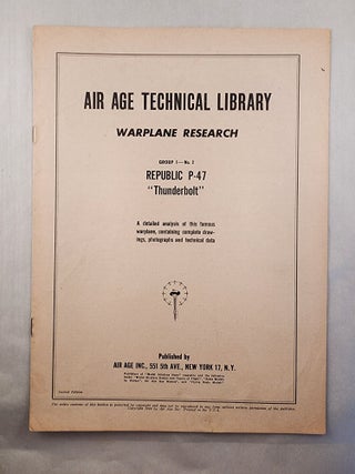 Item #47855 Air Age Technical Library Warplane Research Group 1 No. 2 Republic P-47...