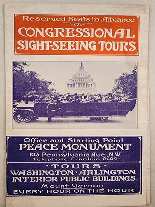 Item #47985 Congressional Sight-Seeing Tours: Reserved Seats in Advance