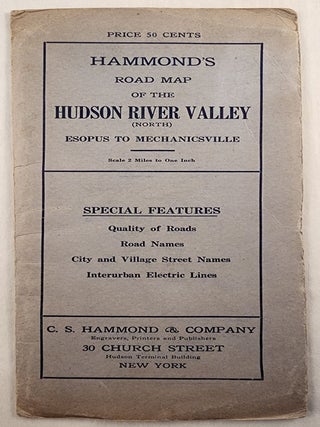 Item #48000 Hammond’s New Road Map of the Hudson river Valley (North) Esopus to Mechanicsville....
