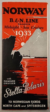 Item #48001 Norway B. & N. Line Famous Midnight-Sun Cruises, 1933 with Pleasure Cruiser Stella...