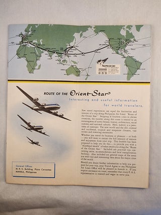 Item #48136 Route of the Orient Star: Philippine Air Lines. Philippine Air Lines