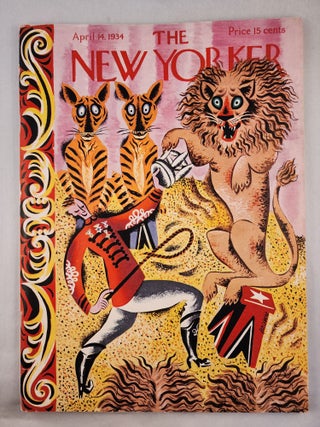 Item #48160 The New Yorker April 14, 1934, Vol. X, No. 9. R. H. president Fleischmann, cover,...