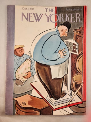 Item #48161 The New Yorker Oct. 1, 1932, Vol. VIII, No. 33. R. H. president Fleischmann, cover,...