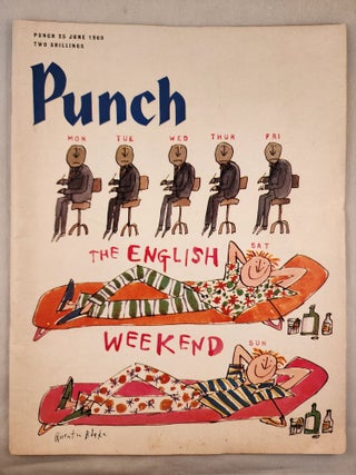Item #48163 Punch This week: The English Weekend 25 June 1969. William Davis, cover, Quentin Blake