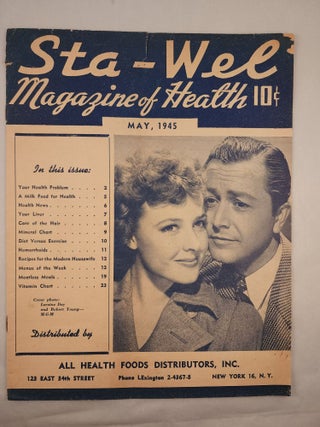 Item #48177 Sta-Well Magazine of Health May, 1945. Inc All Health Foods Distributors