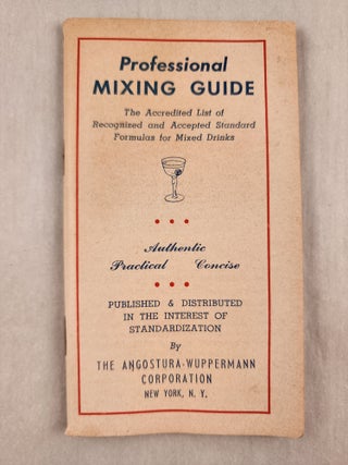 Item #48183 Professional Mixing Guide The Accredited List of Recognized and Accepted Standard...