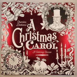 Item #48203 A Christmas Carol A Coloring Classic. Charles with Dickens, Vladimir Aleksic, Kate Ware