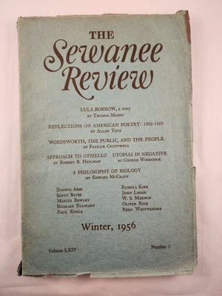 Item #48250 The Sewanee Review Volume LXIV Winter, 1956 Number 1. Monroe K. Spears