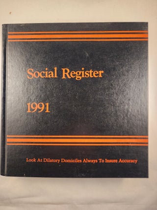 Item #48281 Social Register 1991, Vol. CV, November, 1990. Social Register Association