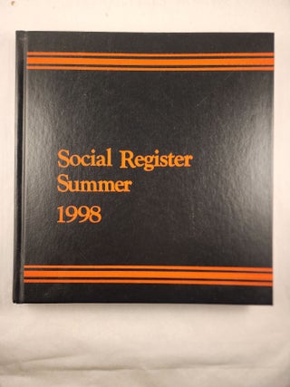 Item #48283 Social Register 1998, Vol. CXII, May, 1998. Social Register Association