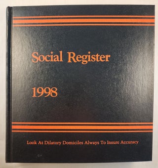 Item #48306 Social Register 1998, Vol. CXII, November, 1997. Social Register Association