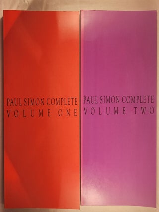 Paul Simon Complete Piano, Vocal, Guitar Volume One and Volume Two