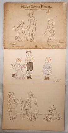 Item #48919 Prang’s Outline Pictures with Directions for Coloring Series VI Children At Work....