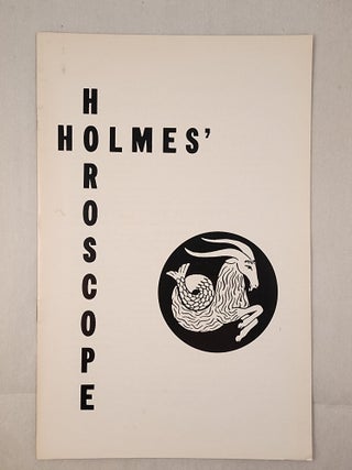 Item #48924 Holmes&rsquo; Horoscope. Evelyn B. Byrne