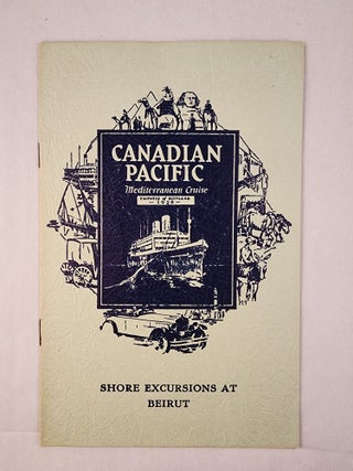 Item #48926 Canadian Pacific Mediterranean Cruise Empress of Scotland 1928: Shore Excursions at...