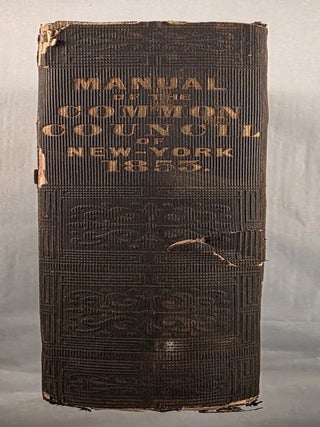 Manual of the Corporation of the City of New York for 1853. D. T. Valentine.