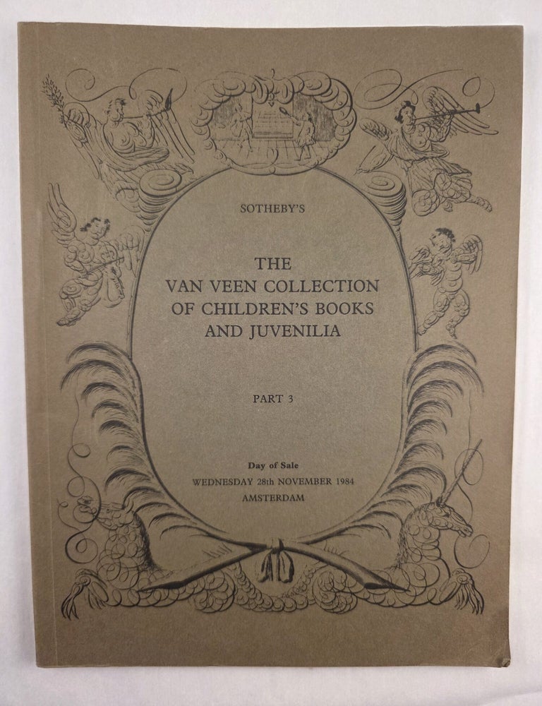Item #50210 The Van Veen Collection of Children&rsquo;s Books and Juvenilia, Part 3, Wednesday 28th November 1984. Sotheby&rsquo;s.