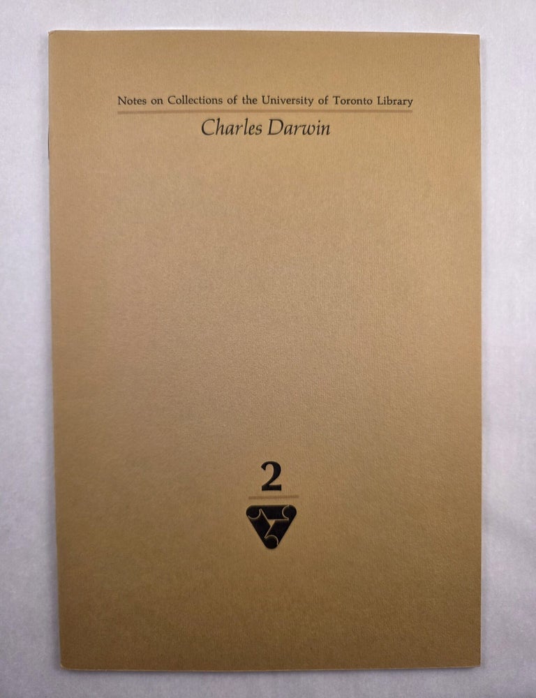 Item #50241 Species of Origin; a bibliographical exposition of the works of Charles Darwin at the University of Toronto: Notes on Collections of the University of Toronto Library, 2. Richard G. Landon.
