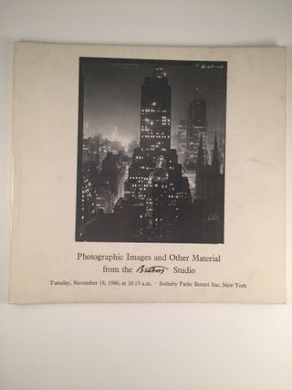 Item #6503 Photographic Images and Other Material From the Benton Studio. Nov. 12 - 17 NY:...