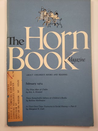 Item #9058 Horn Book Magazine. February, 1974. Paul Heins