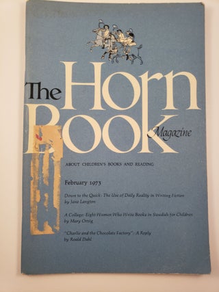 Item #9216 Horn Book Magazine. February, 1973. Paul Heins